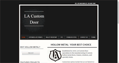 Desktop Screenshot of lacustomdoor.com